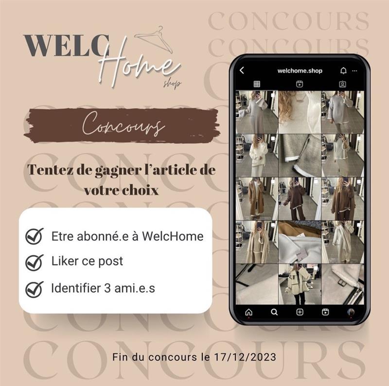 Post Instagram WelcHome - Concours