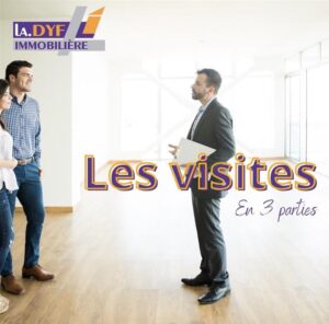 Post Instagram La DYF Immobilier - Les visites en 3 parties.