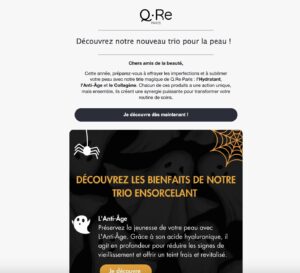 Newsletter faite pour Halloween