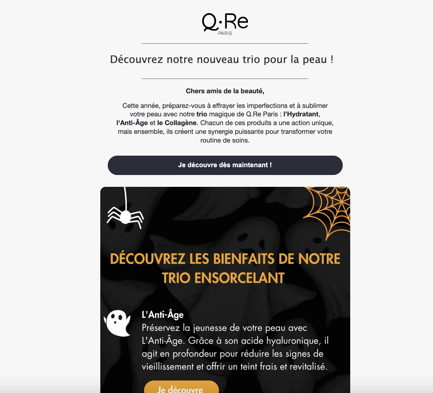 Newsletter faite pour Halloween