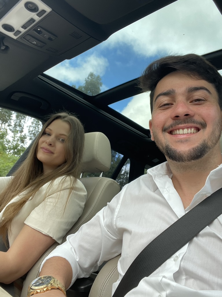 Photo de Césarine Martinho avec son copain Raphael