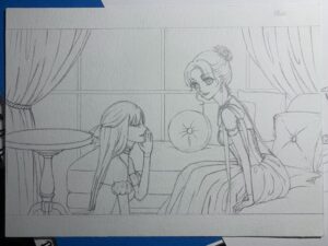 Illustration au crayon