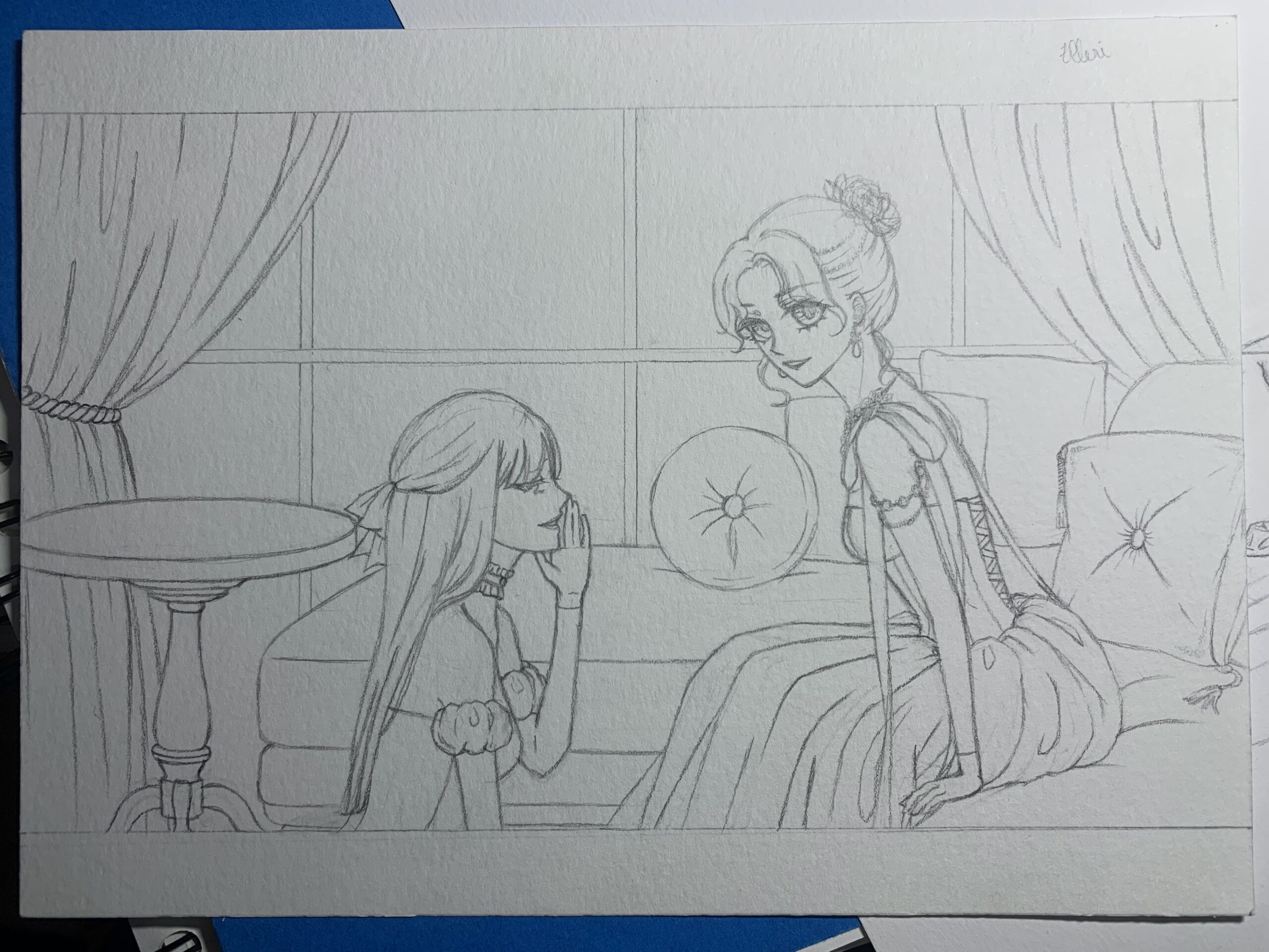 Illustration au crayon