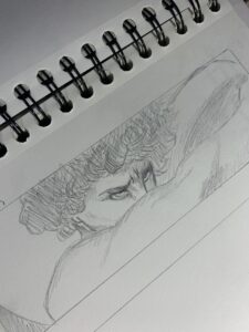 Sketch express de l'Ange Déchu (Cabanel)