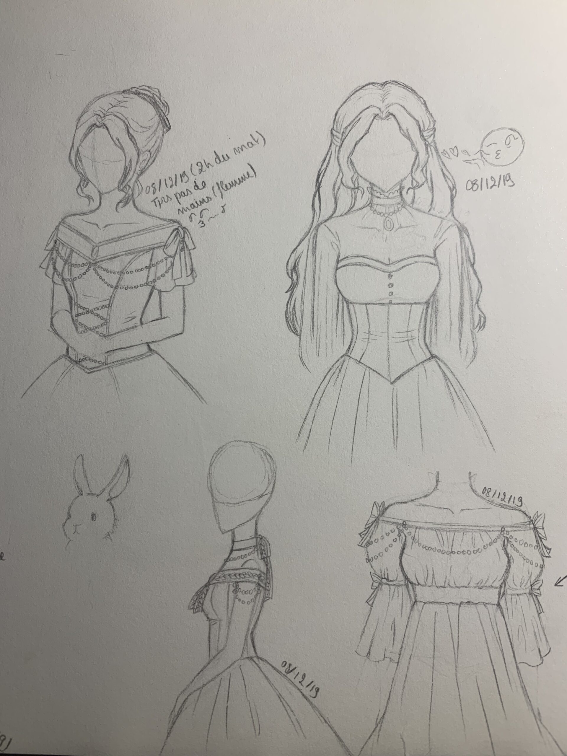 Sketch de robes